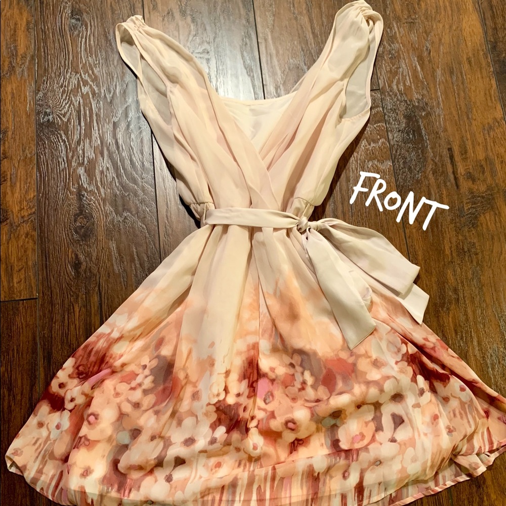 NWOT Lauren Conrad LC Pink Floral Dress